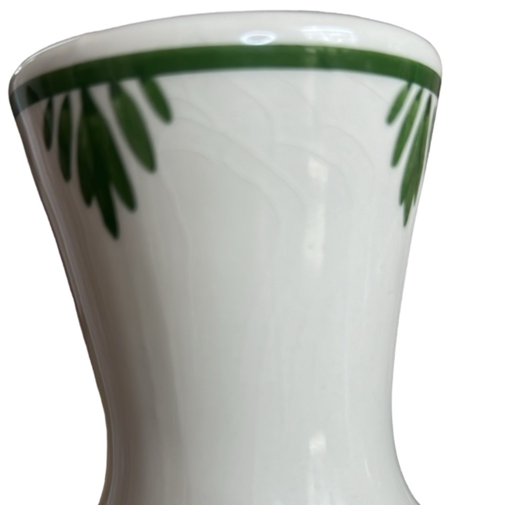 Vintage Delft Green Flowered Vase Carafe Made in Holland by Bols 1970 - Picture 7 of 13